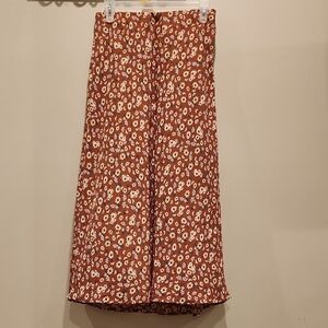 Floral Print Maxi Skirt